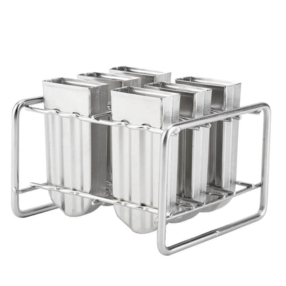 Stainless Steel Molds Ice Cream Industrial Home Kitchen DIY Ice Pop Mould Maker Tool(2#)