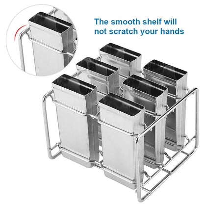 Stainless Steel Molds Ice Cream Industrial Home Kitchen DIY Ice Pop Mould Maker Tool(3#)