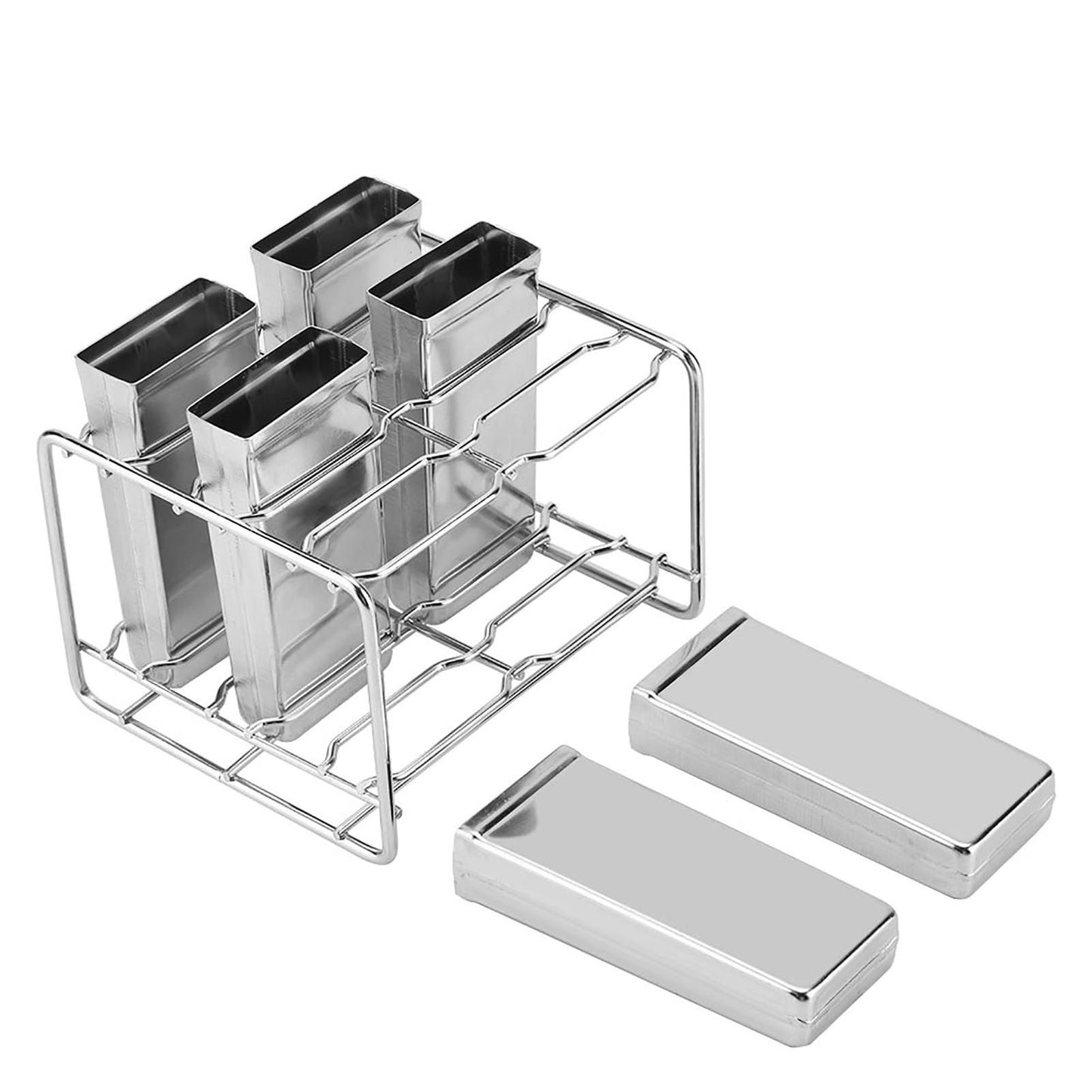 Stainless Steel Molds Ice Cream Industrial Home Kitchen DIY Ice Pop Mould Maker Tool(3#)
