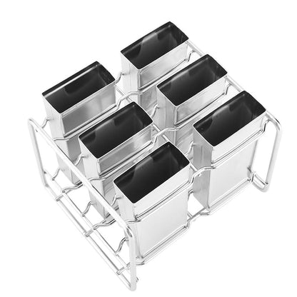 Stainless Steel Molds Ice Cream Industrial Home Kitchen DIY Ice Pop Mould Maker Tool(4#)