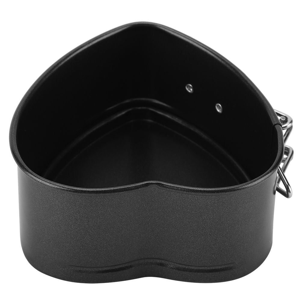 Carbon Steel Cake Mold with Removable Pan Tray Heart Shaped Baking Mould Nonstick Cookware