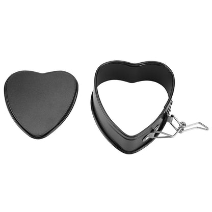Carbon Steel Cake Mold with Removable Pan Tray Heart Shaped Baking Mould Nonstick Cookware