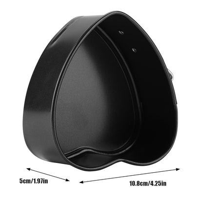 Carbon Steel Cake Mold with Removable Pan Tray Heart Shaped Baking Mould Nonstick Cookware