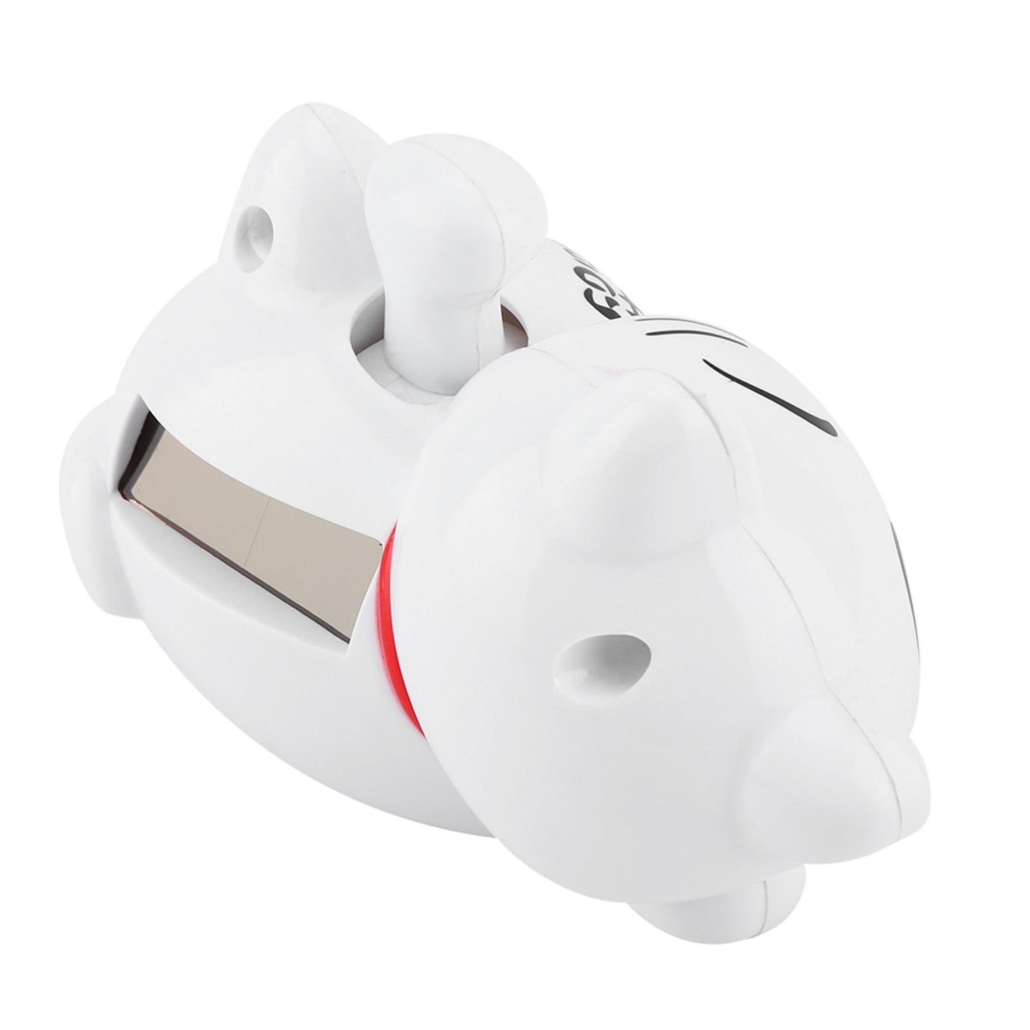 Solar Powered Adorable Lazy Lying Waving Beckoning Fortune Lucky Cat Car Accessories(#2)