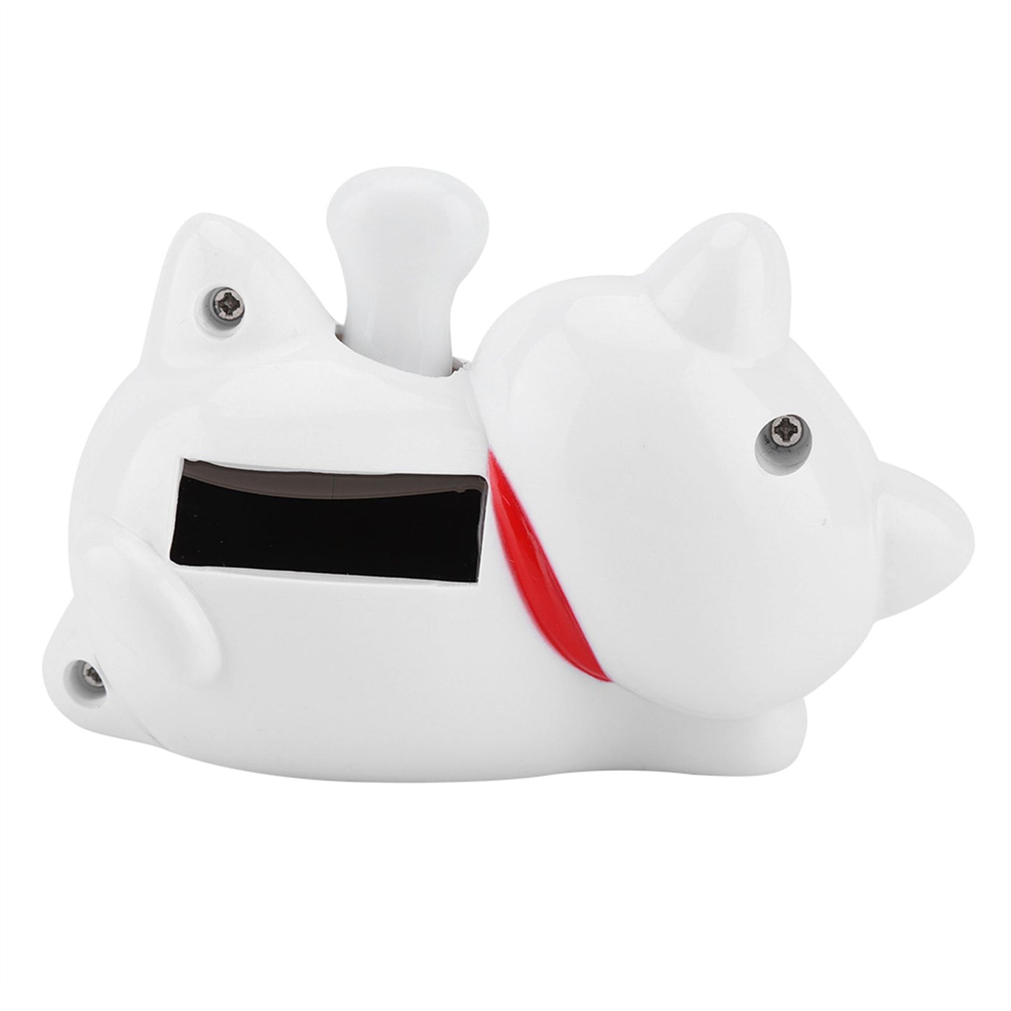 Solar Powered Adorable Lazy Lying Waving Beckoning Fortune Lucky Cat Car Accessories(#2)