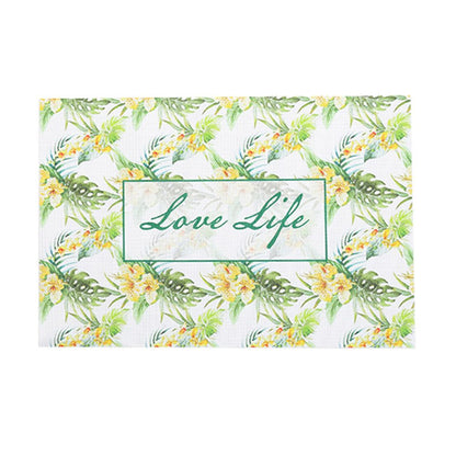 Fashionable Non Slip Table Dining PVC Placemat Insulation Pad Rectangle Tableware Mat(#1)