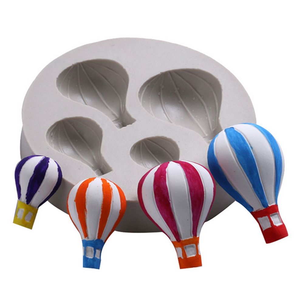 Hot Air Balloon Pattern Fondant Cake Decorative Baking Silicone DIY Mold (50-614)