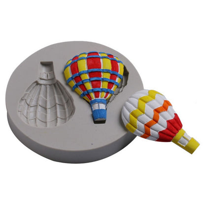 Hot Air Balloon Pattern Fondant Cake Decorative Baking Silicone DIY Mold (50-615)