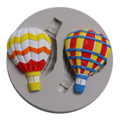 Hot Air Balloon Pattern Fondant Cake Decorative Baking Silicone DIY Mold (50-615)