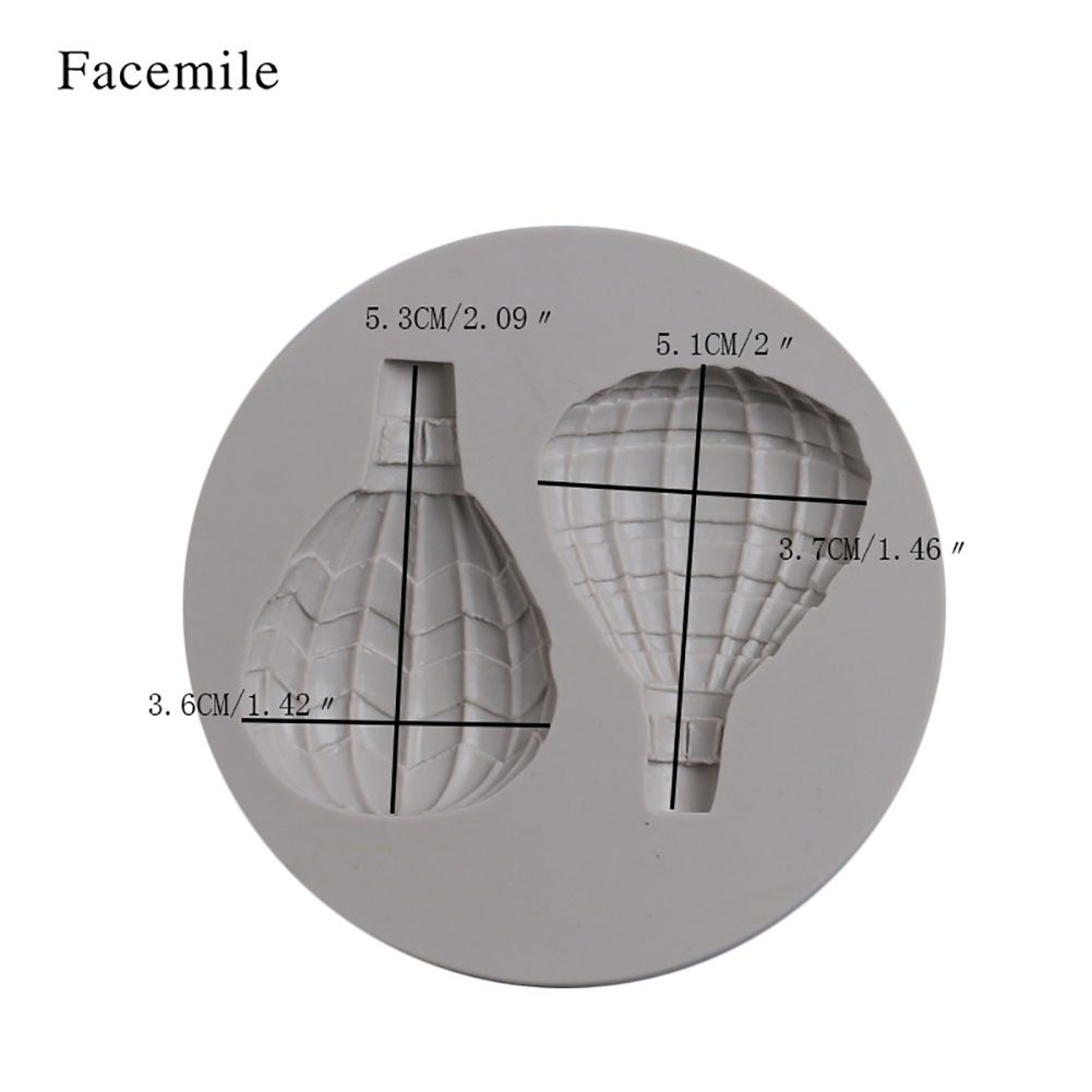 Hot Air Balloon Pattern Fondant Cake Decorative Baking Silicone DIY Mold (50-615)