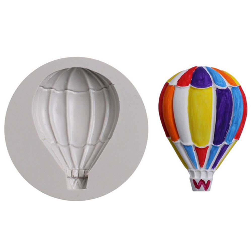 Hot Air Balloon Pattern Fondant Cake Decorative Baking Silicone DIY Mold (50-616)