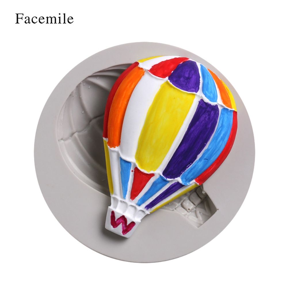 Hot Air Balloon Pattern Fondant Cake Decorative Baking Silicone DIY Mold (50-616)