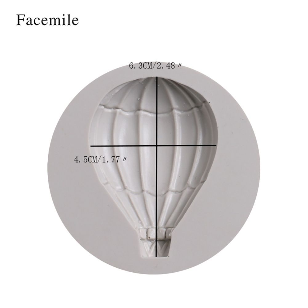 Hot Air Balloon Pattern Fondant Cake Decorative Baking Silicone DIY Mold (50-616)