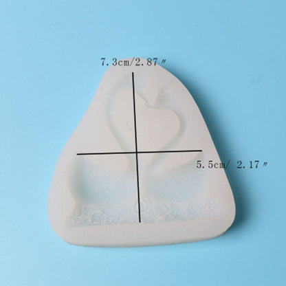 Silicone Cake Mold Sweet Couple Swan Pattern Desserts Chocolate Baking DIY Mold Making Tool