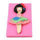 Silicone Cake Mold Ballet Dancing Girl Pattern Pudding Desserts Baking Mold Soap Making Tool