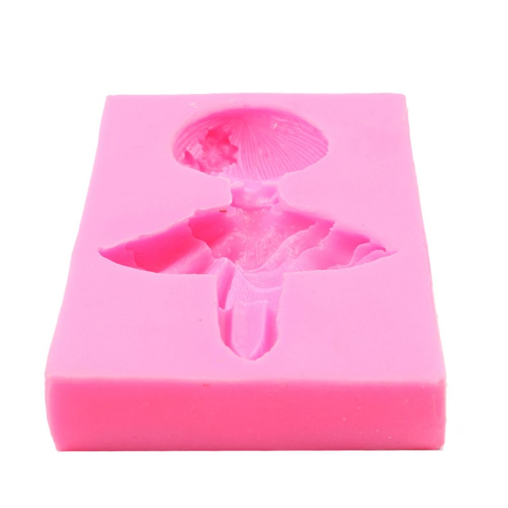 Silicone Cake Mold Ballet Dancing Girl Pattern Pudding Desserts Baking Mold Soap Making Tool
