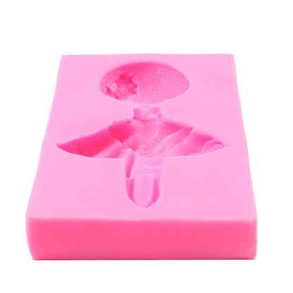 Silicone Cake Mold Ballet Dancing Girl Pattern Pudding Desserts Baking Mold Soap Making Tool