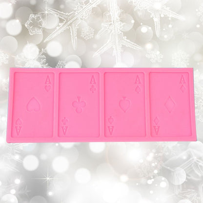 Poker Shape Cake Baking Cookie Chocolate Sugar Paste Food Silicone Mold Bakeware