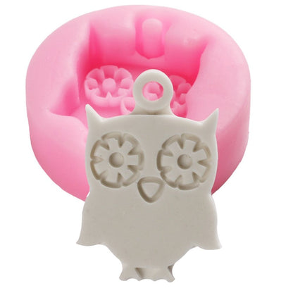 Cute Owl Shape Cake Baking Cookie Chocolate Sugar Paste Food Silicone Mold Bakeware