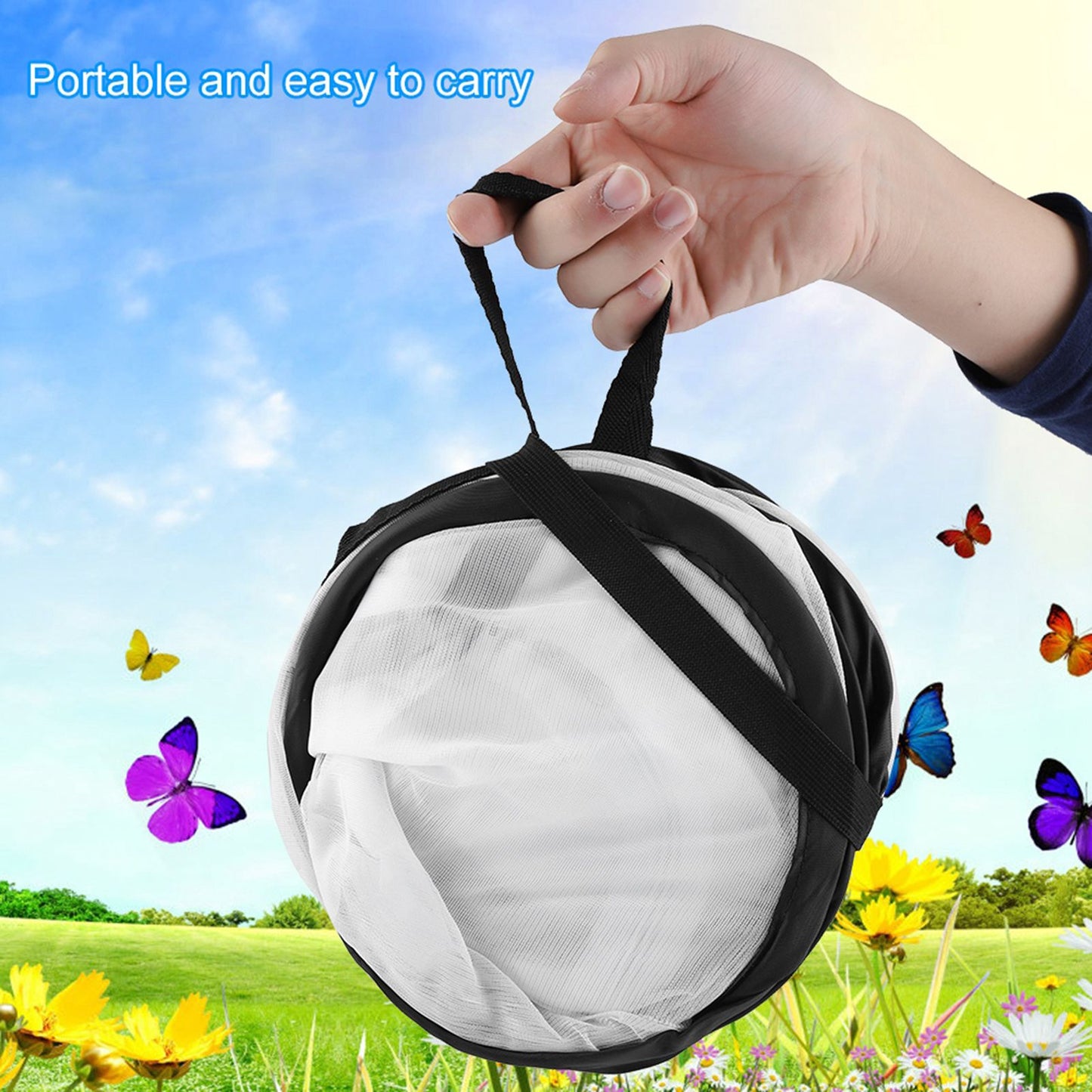 Large Foldable Portable Durable Ventilated Butterfly House Breeding Cage
