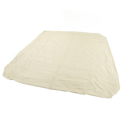 SPA Cover Square Waterproof 190 Silver Coated Polyester Taff Weather Resistant Hot Tub Cover Protector for Bathtub 231x231x30cm/90.9x90.9x11.8in Beige