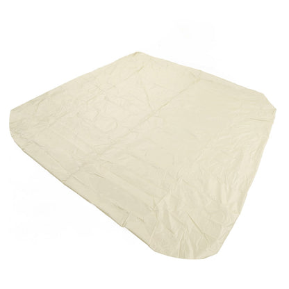 SPA Cover Square Waterproof 190 Silver Coated Polyester Taff Weather Resistant Hot Tub Cover Protector for Bathtub 231x231x30cm/90.9x90.9x11.8in Beige
