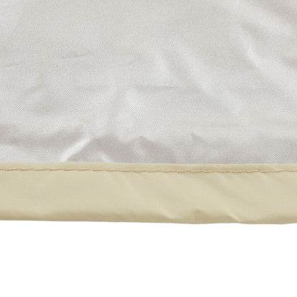 SPA Cover Square Waterproof 190 Silver Coated Polyester Taff Weather Resistant Hot Tub Cover Protector for Bathtub 231x231x30cm/90.9x90.9x11.8in Beige