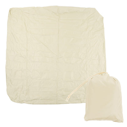 SPA Cover Square Waterproof 190 Silver Coated Polyester Taff Weather Resistant Hot Tub Cover Protector for Bathtub 207x207x30cm/81.5x81.5x11.8in Beige