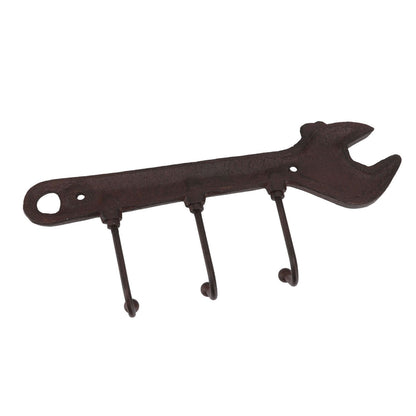 Industrial Style Hook Innovative Wall Decorative Cast Iron Hooks Clothes Hanger Pendant for Bar Entryway Wrench Shape 24x10.5x4.5cm