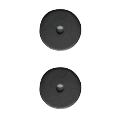 Sliding Barn Door Handle Carbon Steel 4.8mm Thick Double Sided Barn Door Push Pull Handle Black Round Handle