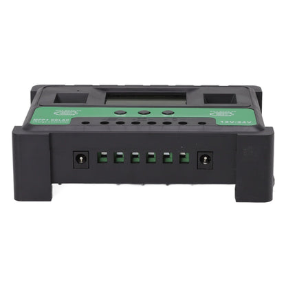 Solar Controller 12V 24V Charge Discharge PV Regulator LCD Display Dual USB Output 30A