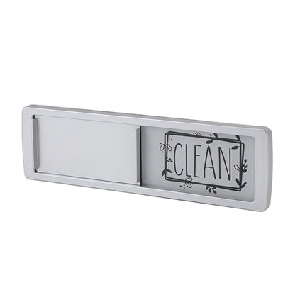 Dishwasher Magnet Easy To Read Clean Dirty Sign Indicator for Dishwasher With Double Sided Adhesive Tape Silver (Black and White)