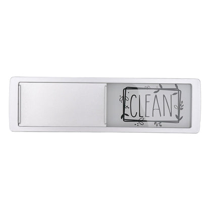 Dishwasher Magnet Easy To Read Clean Dirty Sign Indicator for Dishwasher With Double Sided Adhesive Tape Silver (Black and White)