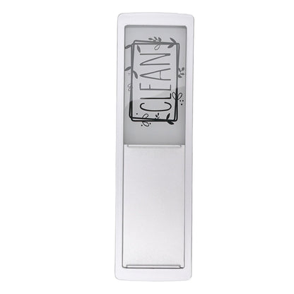 Dishwasher Magnet Easy To Read Clean Dirty Sign Indicator for Dishwasher With Double Sided Adhesive Tape Silver (Black and White)