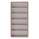 Eyeglass Display Organizer Wood Grain 6 Compartments Glasses Display Tray Sunglasses Storage Cases