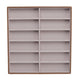 Sunglasses Display Tray PU Wood Grain Sunglasses Storage Case for Home Glasses Store 12 Grids