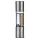 Salt and Pepper Grinder Stainless Steel Dual Head Adjustable Grind Size Manual Spice Grinder for Home Kitchen Grinder