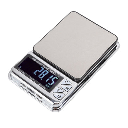 High Accuracy Digital Scale 600/0.01g LCD Display Waterproof USB Charging Electronic Scale for Kitchen Jewelry