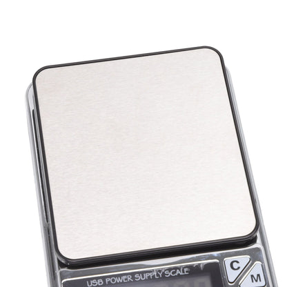 High Accuracy Digital Scale 600/0.01g LCD Display Waterproof USB Charging Electronic Scale for Kitchen Jewelry