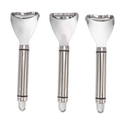 3pcs Stainless Steel Corn Cutter Peeler Safe Quick Clean Comfortable Grip Corn Thresher Planer Cutter for Kitchen