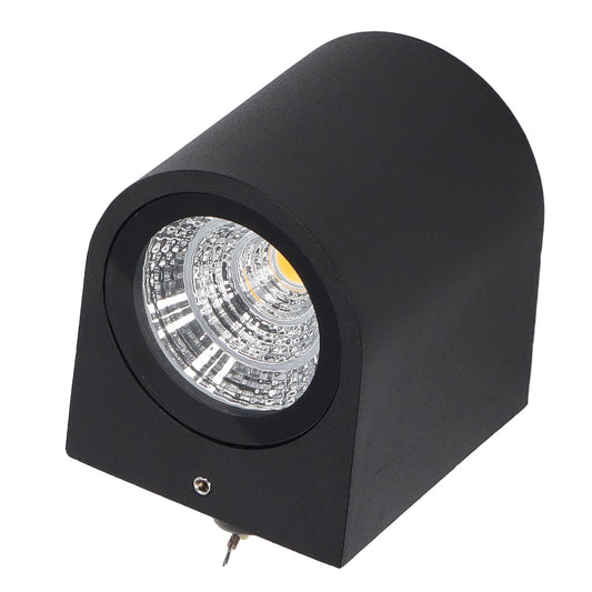 5W LED Wall Light Cylindrical Aluminum Case Lighting Lamp for Corridor Porch Aisle 85‑265V 3000K Warm Light