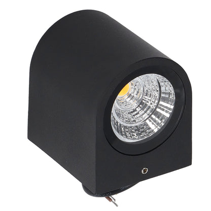 5W LED Wall Light Cylindrical Aluminum Case Lighting Lamp for Corridor Porch Aisle 85‑265V 3000K Warm Light