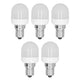 5Pcs Ceiling Light Bulbs 1.5W High Temp Resistant White 75 Luminous Flux E12 Base LED Bulbs for Office Bedroom Corridor Warm Light