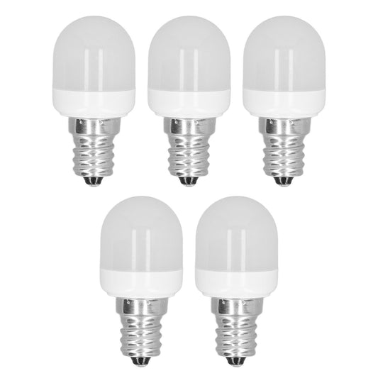 5pcs Light Bulbs E12 Thread Soft Light 1.5W 75LM LED Light Bulbs for Desk Lamp Ceiling Fan Lamp Wall Lamp AC220V White Light 3000K