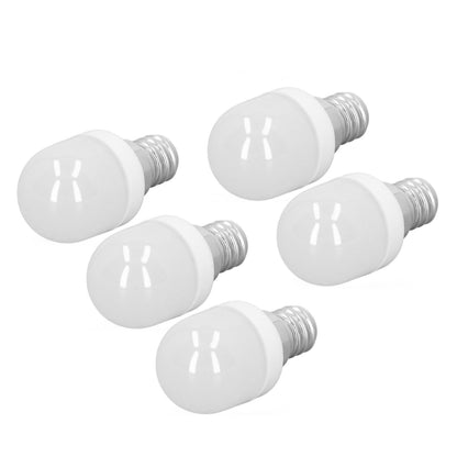 5pcs Light Bulbs E12 Thread Soft Light 1.5W 75LM LED Light Bulbs for Desk Lamp Ceiling Fan Lamp Wall Lamp AC220V Warm Light 6000K