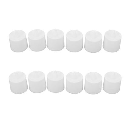 12Pcs LED Candle Light Cylindrical Shape Electronic Flameless LED Candle Lamp for Holiday Wedding Party