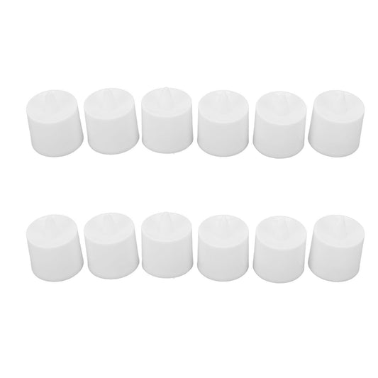 12Pcs LED Candle Light Cylindrical Shape Electronic Flameless LED Candle Lamp for Holiday Wedding Party
