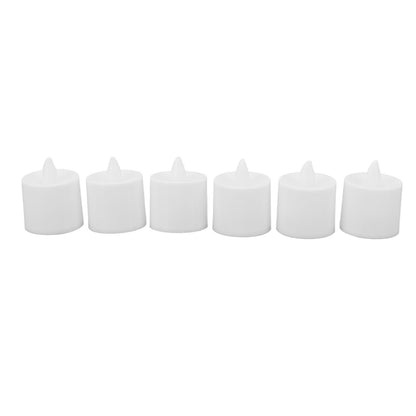 12Pcs LED Candle Light Cylindrical Shape Electronic Flameless LED Candle Lamp for Holiday Wedding Party