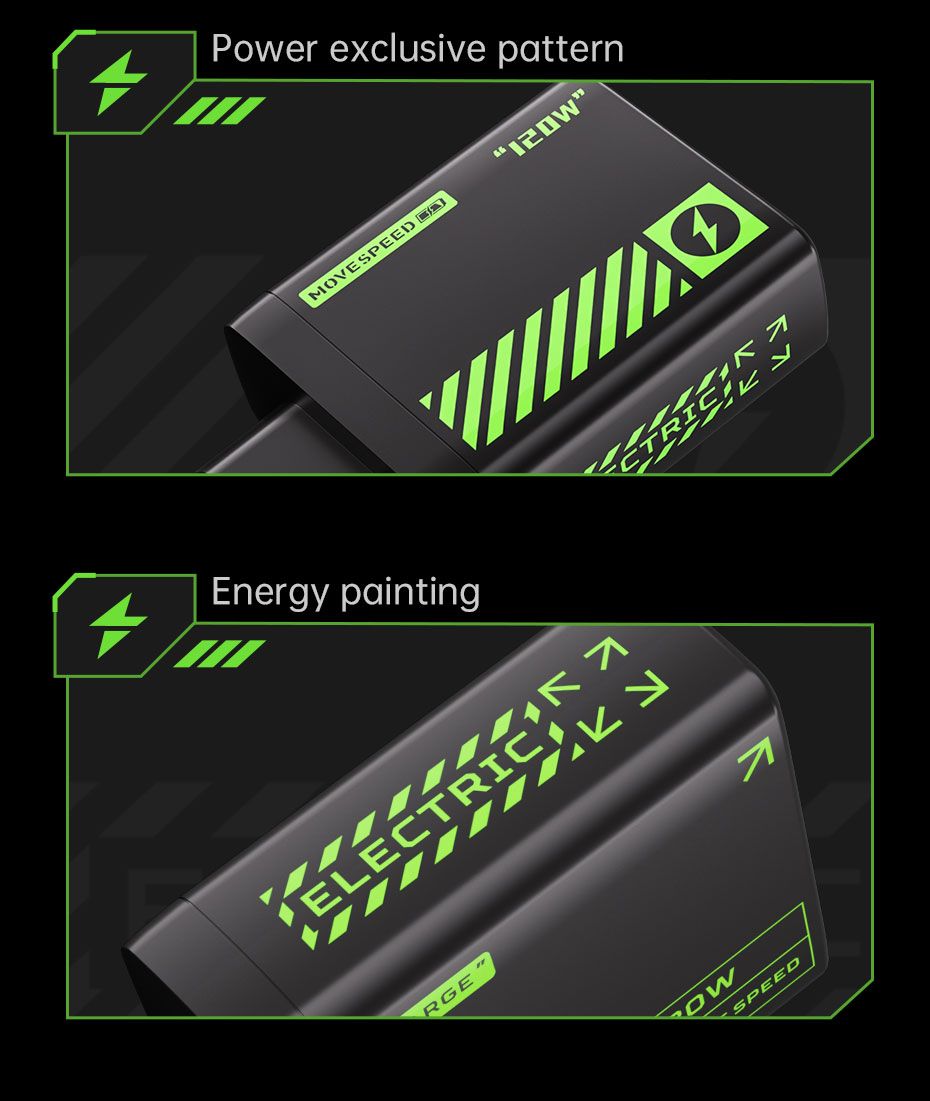 AC30U2-EU 30W USB C Charger, 4-Port Fast Charging Block,black