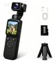 AT-M105 Pocket Gimbal Vlog Camera, 4K HD Handheld Video Camera，black，32GB